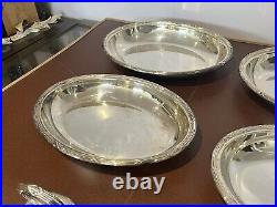 Pair Of Silver Plate Entree Serving Dishes With Covers By Walker & Hall