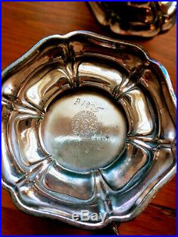Pairpoint Silverplate Tea/Coffee Set 4 Pieces New Bedford MA Circa 1880-1929