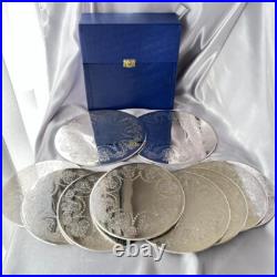 Placemats/Serving Mats (10 pieces) British Antique Silver Plate with Box