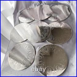 Placemats/Serving Mats (10 pieces) British Antique Silver Plate with Box