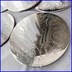 Placemats/Serving Mats (10 pieces) British Antique Silver Plate with Box