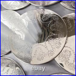 Placemats/Serving Mats (10 pieces) British Antique Silver Plate with Box