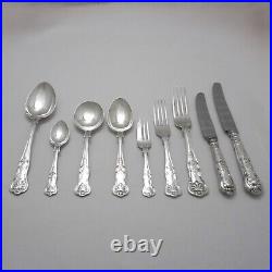 QUEENS Design K Bright Sheffield Silver Service 100 Piece Canteen of Cutlery Set