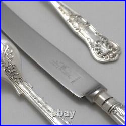 QUEENS Design K Bright Sheffield Silver Service 100 Piece Canteen of Cutlery Set