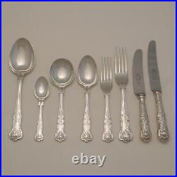 QUEENS Design SHEFFIELD ENGLAND Silver Service 44 Piece Canteen of Cutlery
