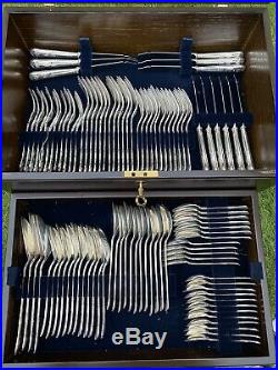 Quality Kings Pattern Silver Plated Canteen Of Cutlery 124 Pieces Unused
