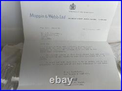 RARE 1970s MAPPIN & WEBB SILVER 12 PIECE DESSERT CUTLERY SET SEALED NEVER USED