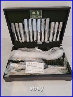 RATTAIL ARTHUR PRICE Silver plated Service 60 Piece Canteen of Cutlery For 8