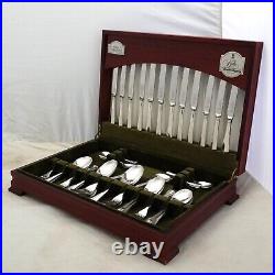 RATTAIL Design GEORGE BUTLER Kitemark Silver Service 44 Piece Canteen of Cutlery