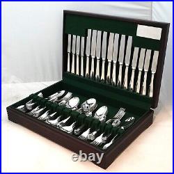 RATTAIL Design George Butler Silver Service 84 Piece Canteen of Cutlery