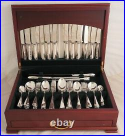 RATTAIL Design HARRISON FISHER & CO Silver Service 127 Piece Canteen of Cutlery