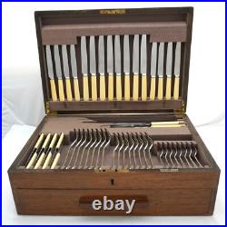 RATTAIL Design Mappin & Webb Silver Service 88 Piece Canteen of Cutlery Set