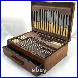 RATTAIL Design Mappin & Webb Silver Service 88 Piece Canteen of Cutlery Set