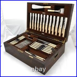 RATTAIL Design Mappin & Webb Silver Service 98 Piece Canteen of Cutlery Set