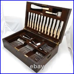 RATTAIL Design Mappin & Webb Silver Service 98 Piece Canteen of Cutlery Set