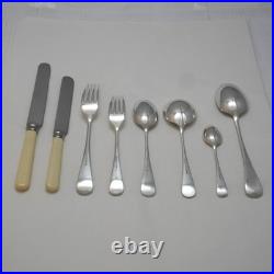 RATTAIL Pattern Mappin & Webb Silver Service 30 Piece Canteen of Cutlery Set