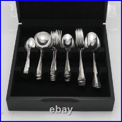 RATTAIL Pattern Mappin & Webb Silver Service 30 Piece Canteen of Cutlery Set