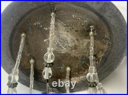 Rare1890s Vintage Handmade Silver Plate Sugar Bowl /6 Piece Set