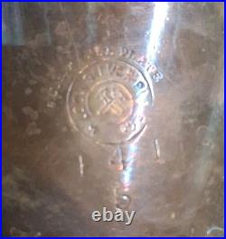 Rare 5 Piece Silver Plate Set, Teapot, Nouveau Woman Sea Scene Serpents Wilcox