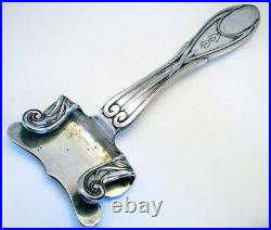 Rare Art Nouveau Antique Victorian Silver Plate Hot Dish Handle Holder Gripper