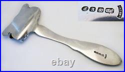 Rare Art Nouveau Antique Victorian Silver Plate Hot Dish Handle Holder Gripper