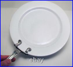 Rare Art Nouveau Antique Victorian Silver Plate Hot Dish Handle Holder Gripper