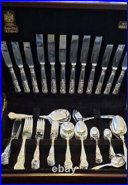 Rare Arthur Price Of Enlgand Antique Silver Plate Cutlery Set Of 69 Pieces