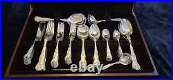 Rare Arthur Price Of Enlgand Antique Silver Plate Cutlery Set Of 69 Pieces