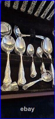 Rare Arthur Price Of Enlgand Antique Silver Plate Cutlery Set Of 69 Pieces