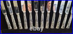Rare Arthur Price Of Enlgand Antique Silver Plate Cutlery Set Of 69 Pieces
