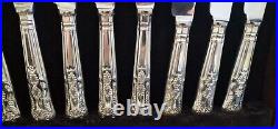 Rare Arthur Price Of Enlgand Antique Silver Plate Cutlery Set Of 69 Pieces