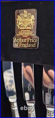 Rare Arthur Price Of Enlgand Antique Silver Plate Cutlery Set Of 69 Pieces