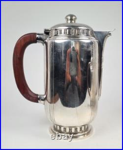 Rare Bouillet Bourdelle Modernist 4 piece Silver Plated Tea & Coffee Set, Paris