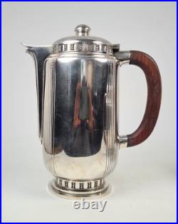 Rare Bouillet Bourdelle Modernist 4 piece Silver Plated Tea & Coffee Set, Paris