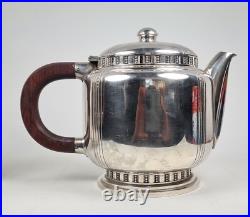 Rare Bouillet Bourdelle Modernist 4 piece Silver Plated Tea & Coffee Set, Paris