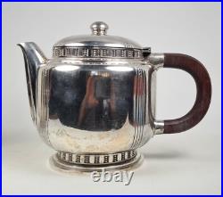 Rare Bouillet Bourdelle Modernist 4 piece Silver Plated Tea & Coffee Set, Paris