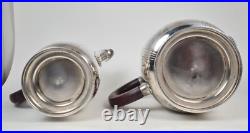 Rare Bouillet Bourdelle Modernist 4 piece Silver Plated Tea & Coffee Set, Paris