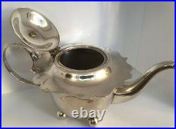 Rare Cased Art Deco SP Batchelor 3 Piece Teapot Set For One Sugar Bowl Creamer