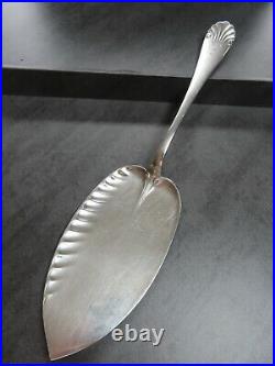 Rare Christofle Silver Plated Cake Slice Pastry Server Waterlily Art Nouveau