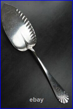 Rare Christofle Silver Plated Cake Slice Pastry Server Waterlily Art Nouveau