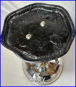 Rare Victorian Silver Plate Compote Centerpiece Elephant & Palm Trees 20