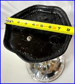 Rare Victorian Silver Plate Compote Centerpiece Elephant & Palm Trees 20