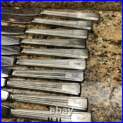 Rare Vintage Hilton Hotel Silver Plate By International. Signed 20 Piece