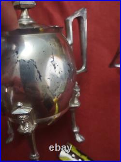 Reed And Barton Aesthetic Era Silver Plate 4 Piece Tea Set Model 2520