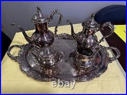 Reed & Barton 5 Piece Silver Plate Tea & Coffee Service Set, TARA HALL