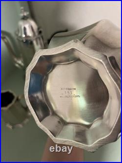 Reed & Barton Coffee Tea Set Lexington 4 Piece #35X series Silver Plate