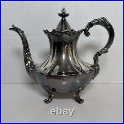 Reed & Barton Victorian Line Hollow are 3 Piece Silver Plate Coffee Tea Sugar