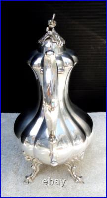 Reed and Barton 1795 Winthrop 4 pc Tea Set Silver Plate Circa 1950s Vintage
