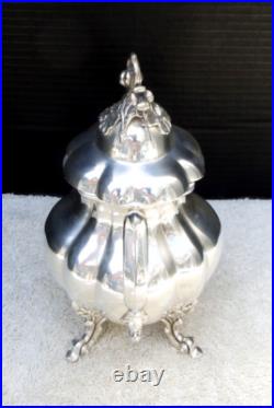 Reed and Barton 1795 Winthrop 4 pc Tea Set Silver Plate Circa 1950s Vintage