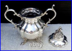 Reed and Barton 1795 Winthrop 4 pc Tea Set Silver Plate Circa 1950s Vintage
